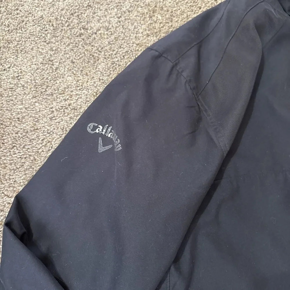 Calloway Pullover 1/4 Zip Sweater Mens‎ L Black All Weather Series Windbreaker - Picture 3 of 12